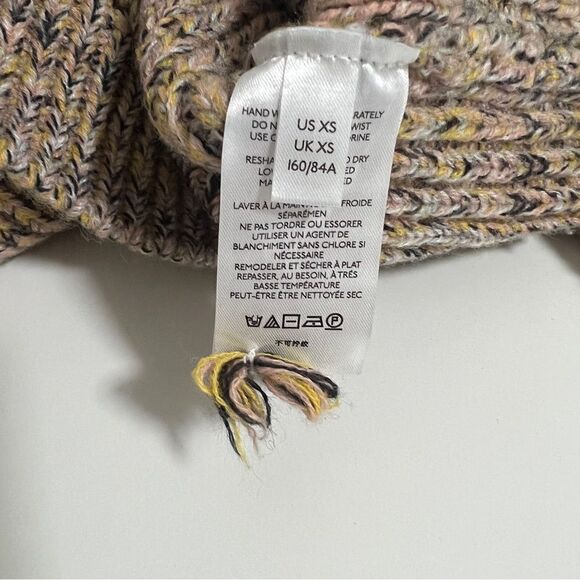 Anthropologie Pilcro & The Letterpress Marika V Neck Slimming Sweater XS Neutral - Picture 10 of 13